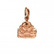 buddha charm, rose gold