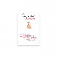 hopeFULL heart charm, rose gold