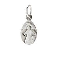 angel charm, sterling silver