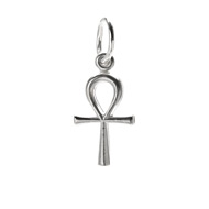 ankh charm, sterling silver