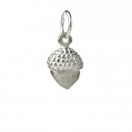 acorn charm, sterling silver