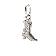 boot charm, sterling silver