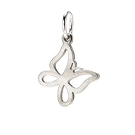 sweet butterfly charm, sterling silver