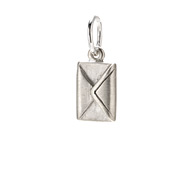envelope charm, sterling silver