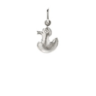 ducky charm, sterling silver