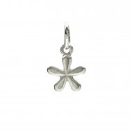 groovy flower charm, sterling silver