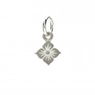 grace's flower charm, sterling silver