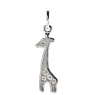 giraffe charm, sterling silver