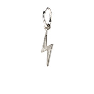 bolt charm, sterling silver