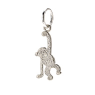 create sterling silver monkey charm