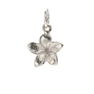 sterling silver plumeria charm