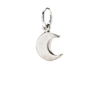 moon charm, sterling silver