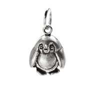 penguin charm, sterling silver