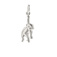 monkey charm, sterling silver