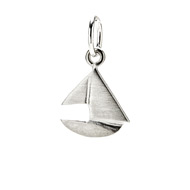 sailboat charm, sterling silver
