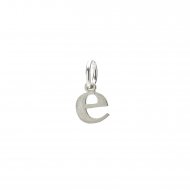 open e charm, sterling silver