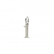 open l charm, sterling silver