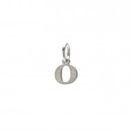 open o charm, sterling silver