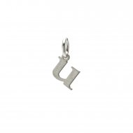 open u charm, sterling silver