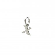 open x charm, sterling silver