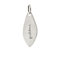 "goddess" petal charm, sterling silver