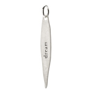 "dream" pointe charm, sterling silver