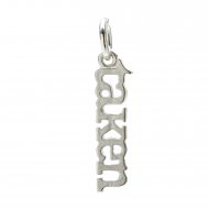 taken charm, sterling silver