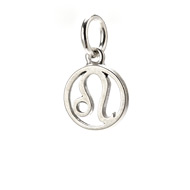 zodiac "leo" charm, sterling silver