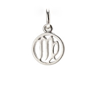 zodiac "virgo" charm, sterling silver