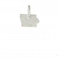 iowa charm, sterling silver