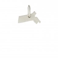 massachusetts charm, sterling silver