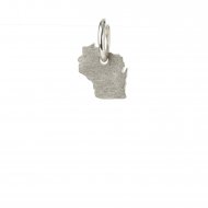 wisconsin charm, sterling silver