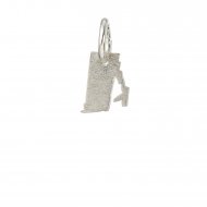 rhode Island charm, sterling silver