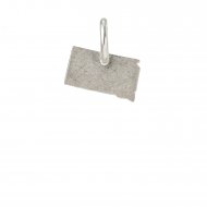 south dakota charm, sterling silver
