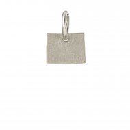 wyoming charm, sterling silver