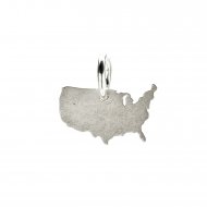 USA charm, sterling silver