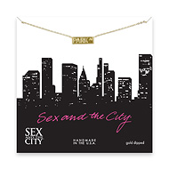 sex and the city park ave gold dipped necklace