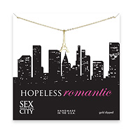 sex and the city hopeless romantic gold dipped eiffel tower necklace