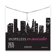 sex and the city hopeless romantic sterling silver eiffel tower necklace