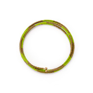 limited edition jewel box memory olive and bronze bead bracelet
