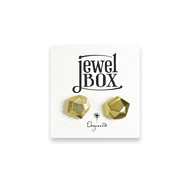 jewel box gold dipped nugget stud earrings