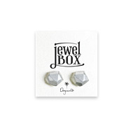 jewel box sterling silver nugget stud earrings