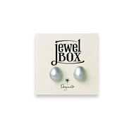 jewel box sterling silver pebble stud earrings