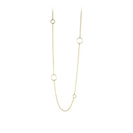 scattered karma necklace gold dipped 50 inches