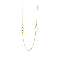 cluster karma necklace gold dipped 50 inches