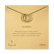 triple textured large karma mixed metal distressed chain necklace