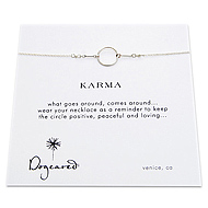 karma necklace, sterling silver - 18 inch