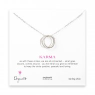 ethereal karma necklace, sterling silver