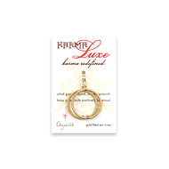 medium karma luxe gold dipped single bead wire wrapped earrings
