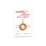 small karma luxe rose gold dipped multi bead earrings